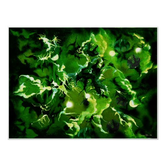 "Kosmische Abstraktion", glänzendes Poster (Vorderseite)