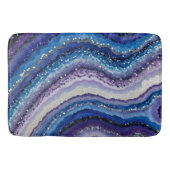 Kosmische Agate Waves Badematte (Vorderseite)