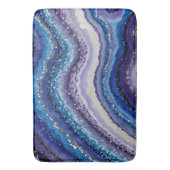 Kosmische Agate Waves Badematte (Vorderseite Vertikal)