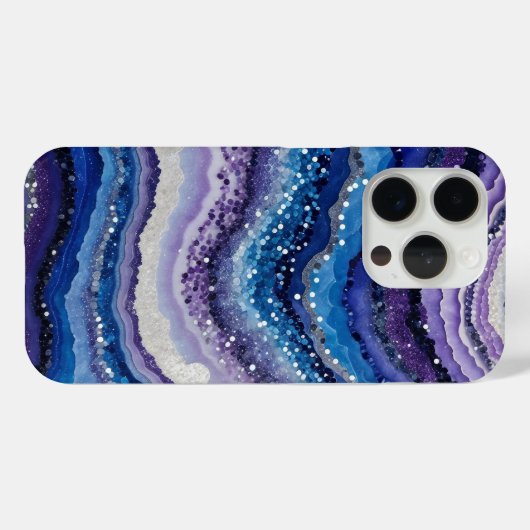 Kosmische Agate Waves Case-Mate iPhone Hülle (Rückseite (Horizontal))