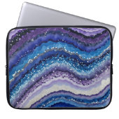Kosmische Agate Waves Laptopschutzhülle (Vorderseite)