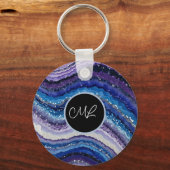 Kosmische Agate Waves Schlüsselanhänger (Rückseite)