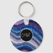 Kosmische Agate Waves Schlüsselanhänger (Rückseite)