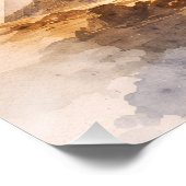 Kosmische ägyptische Pyramidenkunst, Altes Ägypten Poster (Ecke)