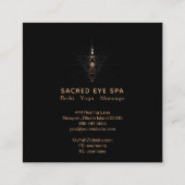 *~* Kosmische Alchemie Heiliges Schamanisches drit Quadratische Visitenkarte (Rückseite)