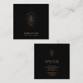 *~* Kosmische Alchemie Schamane Heilige Geometrie Quadratische Visitenkarte (Vorne/Hinten)