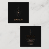 *~* Kosmische Alchemie Schamane Heiliges drittes A Quadratische Visitenkarte (Vorne/Hinten)