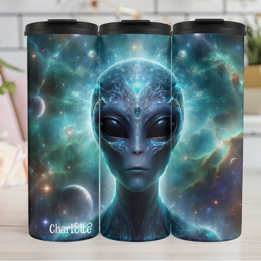 Kosmische Alien: Ätherisch, galaktisch Sein Thermosbecher