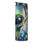Kosmische Alien: Ätherisches Glühen, Universum Thermosbecher (Nach rechts gedreht)