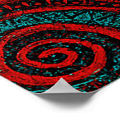 Kosmische Alien-Geist-Abstrakte Kunst – Expression Poster (Ecke)