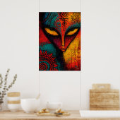 Kosmische Alien-Geist-Abstrakte Kunst – Expression Poster (Küche)