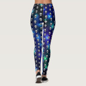 Kosmische Alien Leiter Emoji Celestial Galactic Leggings (Rückseite)