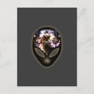 Kosmische Alien Postkarte