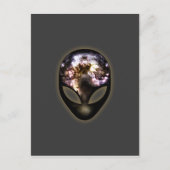 Kosmische Alien Postkarte (Vorderseite)