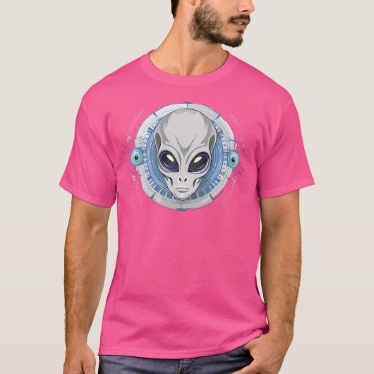 Kosmische Alien Vibes T-Shirt (Vorderseite)