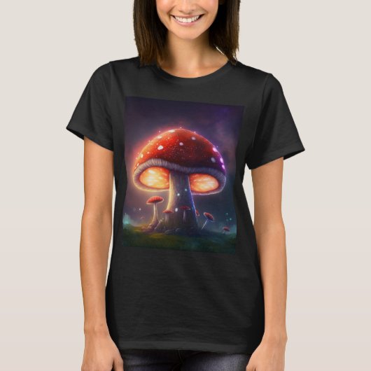 Kosmische Amanita Muskaria Frauen T-Shirt (Vorderseite)