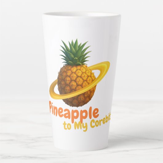 Kosmische Ananas mit Saturn Ring Orbit Milchtasse (Vorderseite)