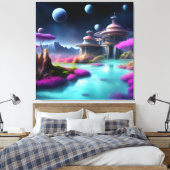 Kosmische Architektur Leinwanddruck (Insitu (Schlafzimmer))