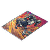 Kosmische Aries Ram Notebook Notizblock (Linke Seite)