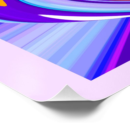 Kosmische Astruskunst Poster (Ecke)