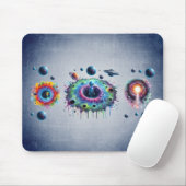 Kosmische Außerirdische Welten Mousepad (Mit Mouse)