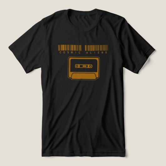 Kosmische Außerirdischen Soul Kassette Schwarz & B Tri-Blend Shirt (Design Vorderseite)