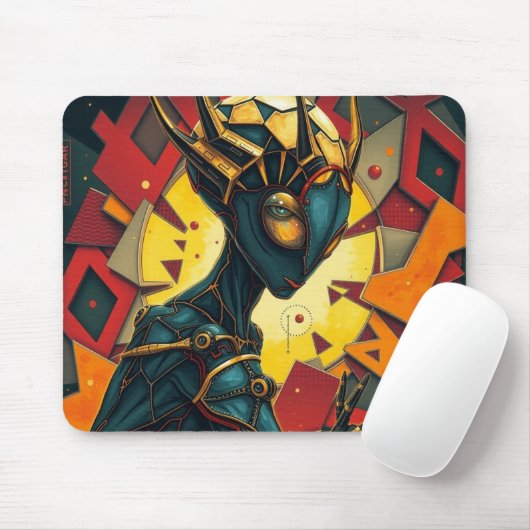 Kosmische Avenger mit Spikes Mousepad (Mit Mouse)