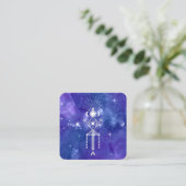 *~* Kosmische Aztec-Stämme Heiliger Himmelshaman Quadratische Visitenkarte (Stehend Vorderseite)