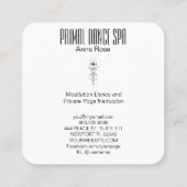 *~* Kosmische Aztec-Stämme Heiliger Himmelshaman Quadratische Visitenkarte (Rückseite)