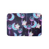 Kosmische Ballons | Planeten der Lila Mond-Sterne Badematte (Vorderseite)