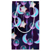 Kosmische Ballons | Planeten der Lila Mond-Sterne Kleine Geschenktüte (Vorderseite)