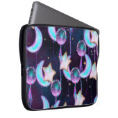 Kosmische Ballons | Planeten der Lila Mond-Sterne Laptopschutzhülle (Vorne Rechts)