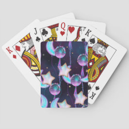 Kosmische Ballons | Planeten der Lila Mond-Sterne Spielkarten