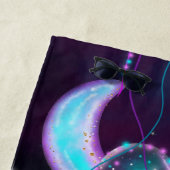 Kosmische Ballons | Planeten der Lila Mond-Sterne Strandtuch (Beispiel)