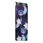 Kosmische Ballons | Planeten der Lila Mond-Sterne Thermosbecher (Nach rechts gedreht)