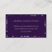 Kosmische Ballons | Planeten der Lila Mond-Sterne Visitenkarte (Rückseite)