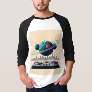 Kosmische Beats Himmelsbilder Galaktische Groove T-Shirt