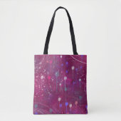 Kosmische Beerensuche: Abstrakte Kunst Tasche (Vorderseite)