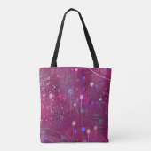 Kosmische Beerensuche: Abstrakte Kunst Tasche (Rückseite)