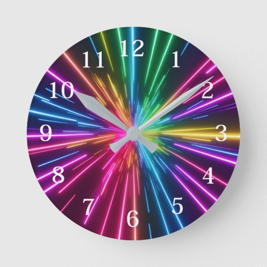 Kosmische Berstmauer Runde Wanduhr (Vorderseite)