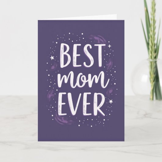 Kosmische beste Mama ever Karte (Vorderseite)