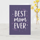 Kosmische beste Mama ever Karte (Gelbe Blume)
