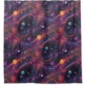 Kosmische Bewegung Duschvorhang (Vorderseite)