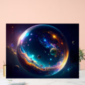 Kosmische Blase Galaxie Fantasy Art Acrylschild (Hochzeit)