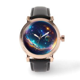 Kosmische Blase Galaxie Fantasy Art Armbanduhr