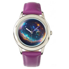 Kosmische Blase Galaxie Fantasy Art Armbanduhr