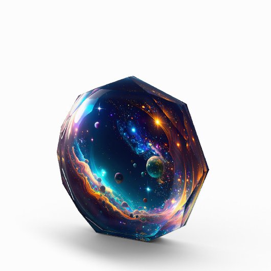 Kosmische Blase Galaxie Fantasy Art Fotoblock (Rechts)