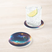 Kosmische Blase Galaxie Fantasy Art Getränkeuntersetzer (Seite)