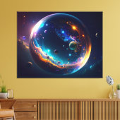 Kosmische Blase Galaxie Fantasy Art Leinwanddruck (Insitu (Wohnzimmer))