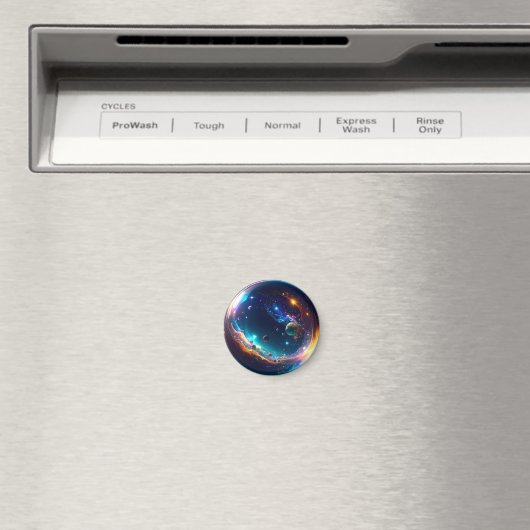 Kosmische Blase Galaxie Fantasy Art Magnet (In Situ (Geschirrspüler))